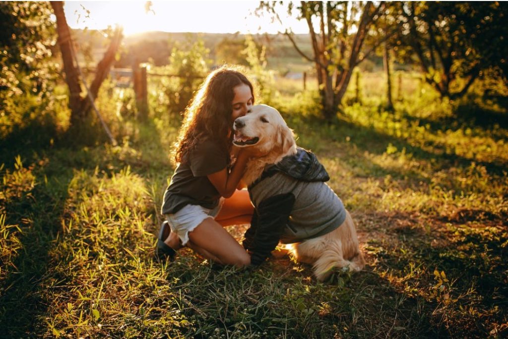 SouthPawPetSupply mindful moments with your dog, walking and connecting in nature.